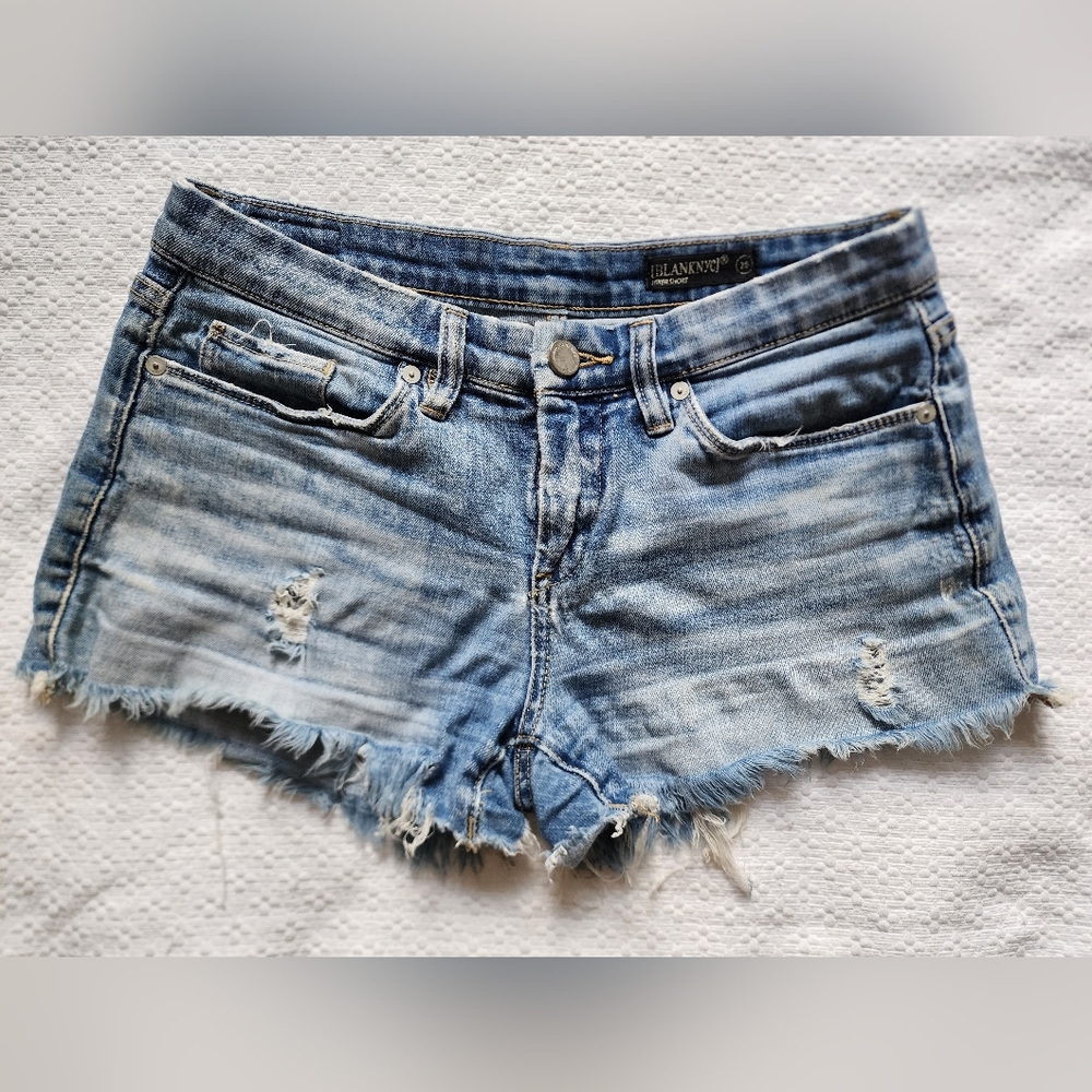 Blank NYC Hiker Denim Shorts Size 25